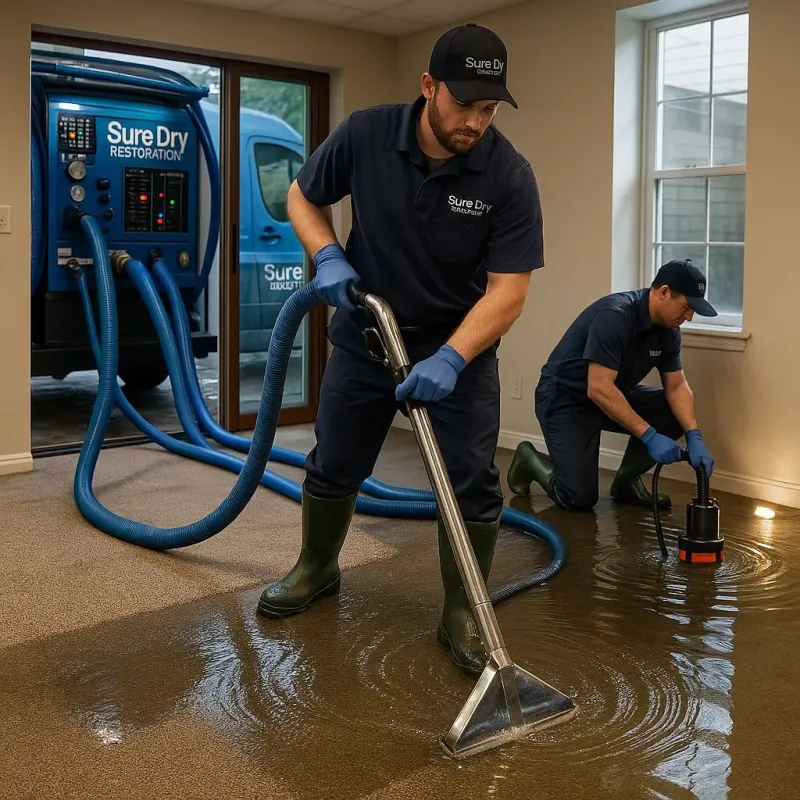 Water Extraction and Removal process in Pinebluff, NC